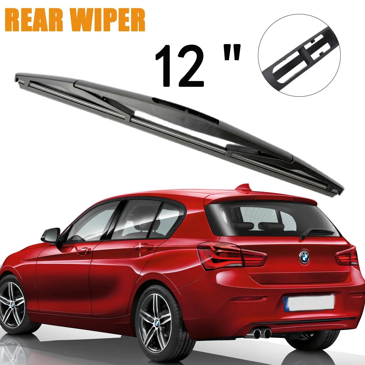 1 Stück Heckscheibenwischerblatt 12 Zoll für BMW 1er F20 F21 116i 118i 2011-2019 Windschutzscheibe Heckscheibenwischerblatt Autozubehör