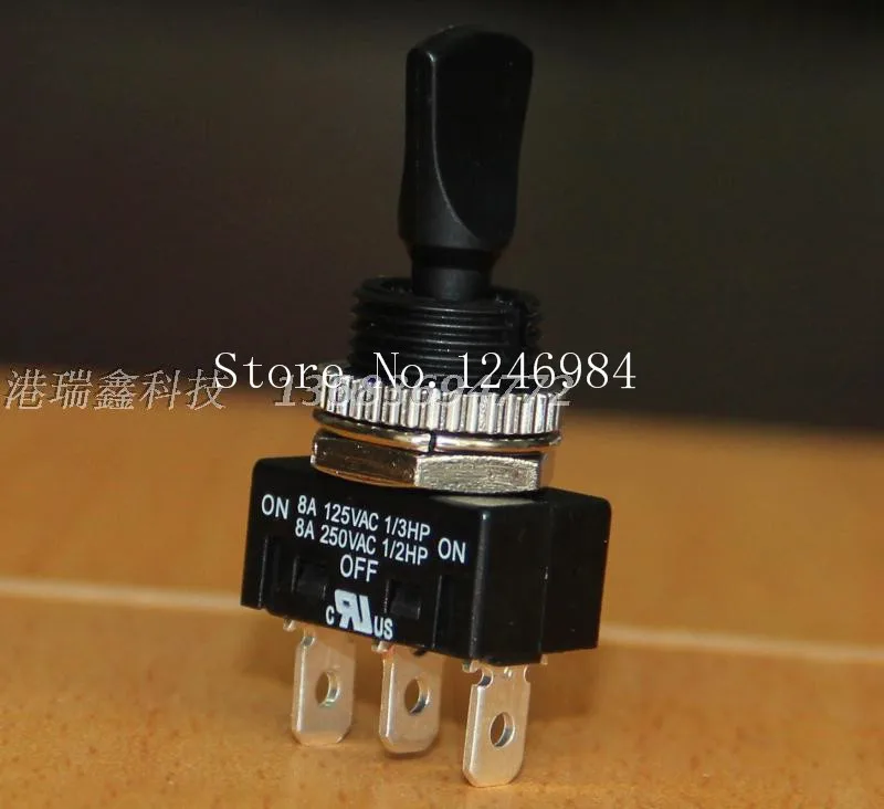 [SA] R13-412D واحد ترايبود والعتاد الثالث كبير أسود مقبض مسطح تبديل التبديل تبديل التبديل M12 تايوان جديد SCI-20 قطعة/الوحدة