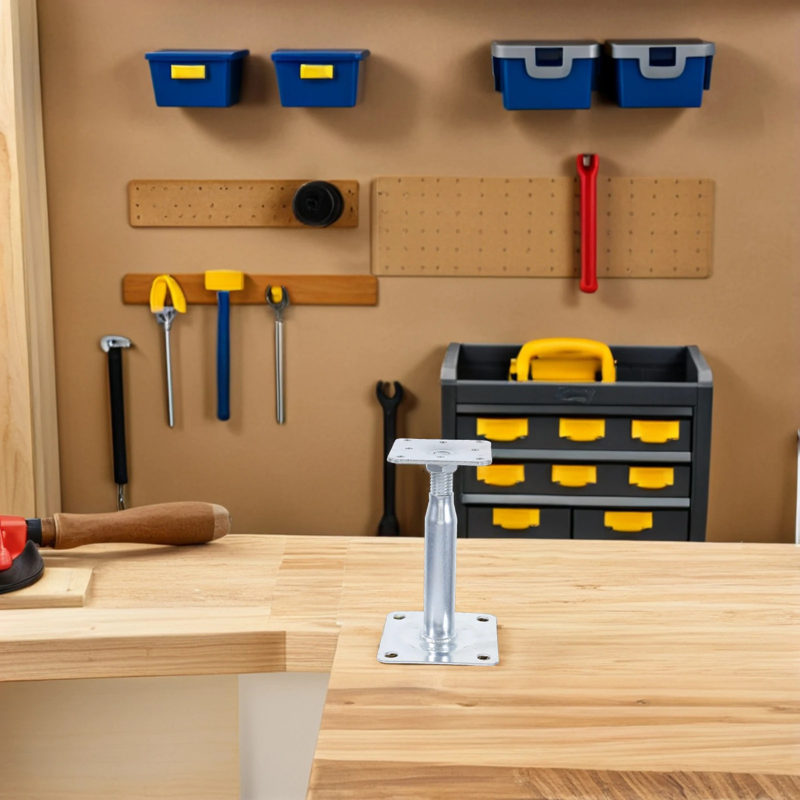 

Adjustable Floor Jack Support Base Bracket Strong Load Capacity Durable Telescoping Pole Suitable Various Scenarios Cabinet
