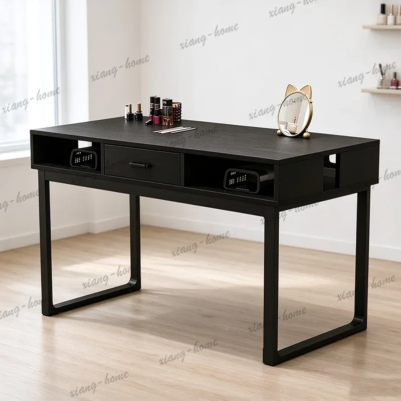 Factory Direct Italian Vintage Nail Desk Rustic High Quality Elegant Aesthetic Nail Desk With Drawers Unique Mesas Manicuristas
