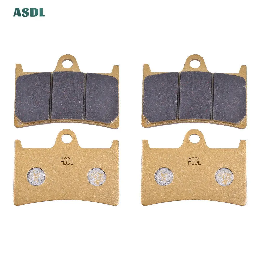 Motorcycle Front Rear Brake Pads Set For Yamaha FZ1 Fazer Half Fairing-ABS-5D0 2 Piston Caliper 2008-2013 YZF R1 YZF R6 2008-12