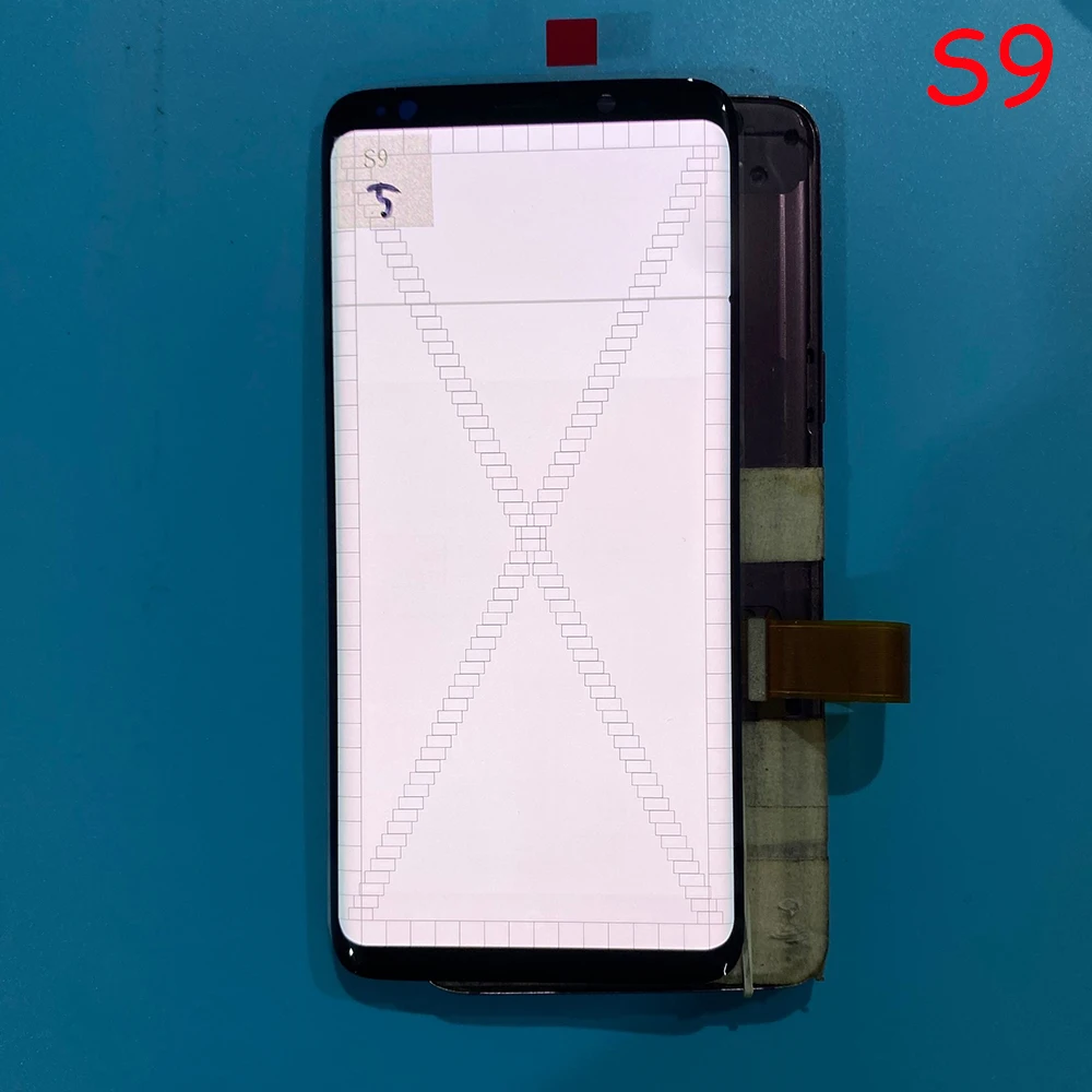 Single Sale AMOLED For Samsung S9 G960 G960f Defect Lcd Display Touch Screen Digitizer With/No Frame S9 Point line LCD Screen