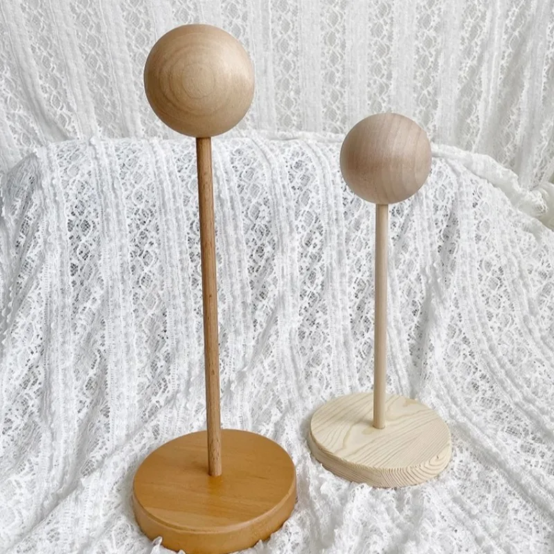 

Подставка для парика куклы BJD, аксессуары для самостоятельного изготовления, несколько спецификаций, деревянная подставка для парика