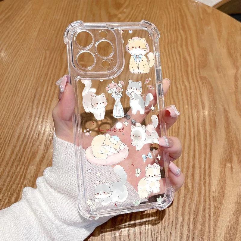 P ixel 8 Pro Happy Animal Transparent Phone Case For Google Pixel 9 6A 8 7 9ProXL 7A 6 7Pro 9Pro 8A 6Pro 8Pro Cover image 5