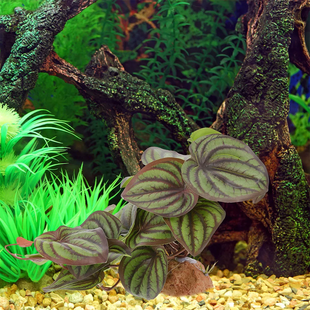 

Artificial Reptile Plants Decorations Terrarium L scape Plants Durable Aquarium Supplies Safe Fake Plant for Lizard Box Fish