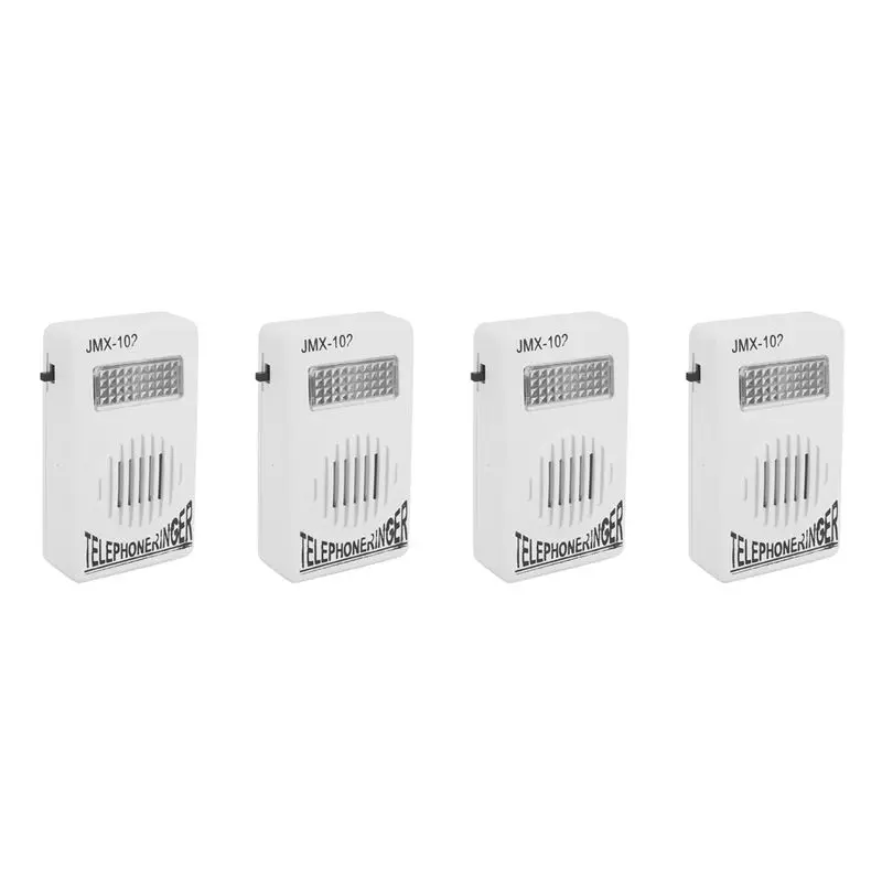 

N82R 4X RJ11 Adapter Louder Telephone Ring Flash Amplifier Ringer For Landline Telephone