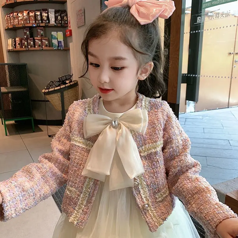 

Girls' Dress Set Autumn New Fashionable Children's Dress for Little Girls Spring and Autumn Princess Dress