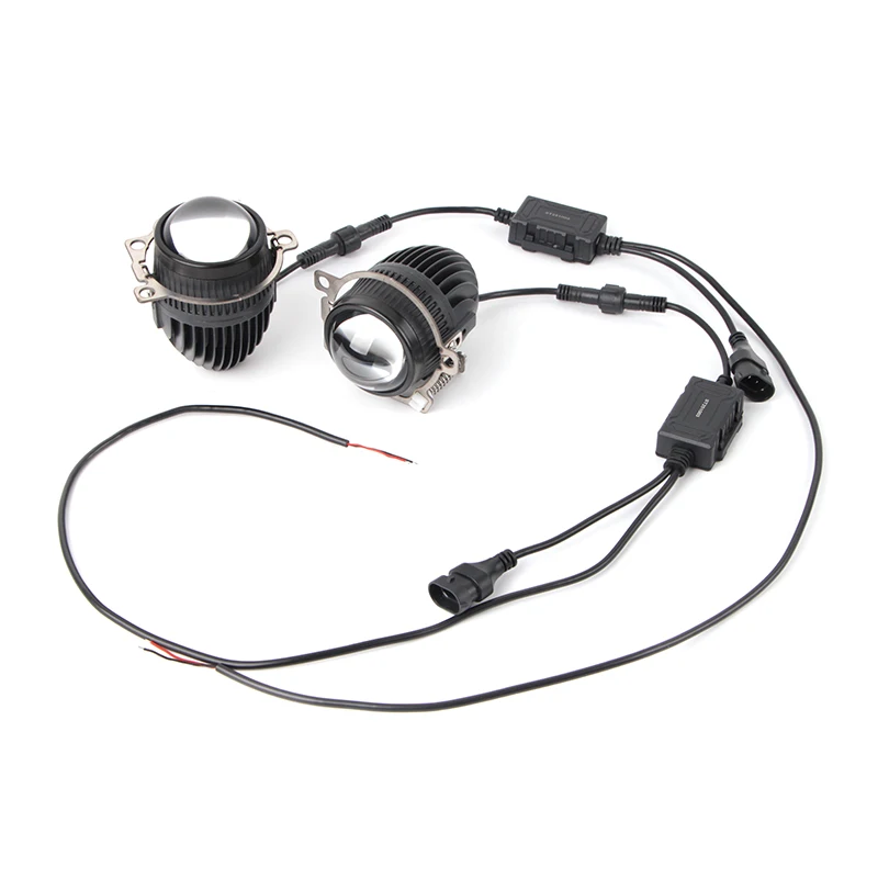 Für Ford Toyota Auto Led Scheinwerfer 12v 2 Zoll Nebel Licht Objektiv HD Glas IP67 Wasserdicht Weiß Gelb 6000K 3000K Mini Nebel Lampe 2,0