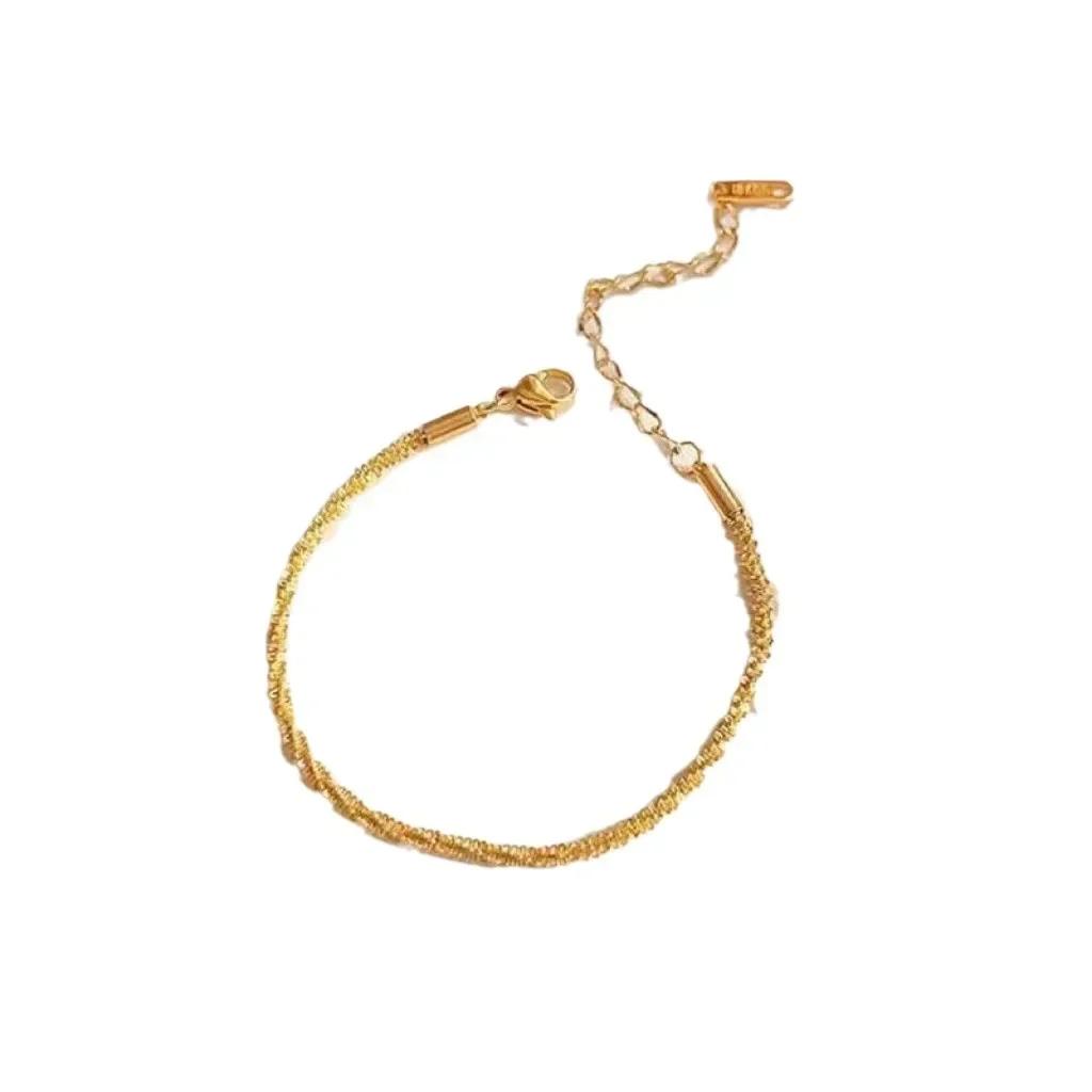 A new type of light luxury and niche silver necklace for women, a collarbone chain and a starry sky