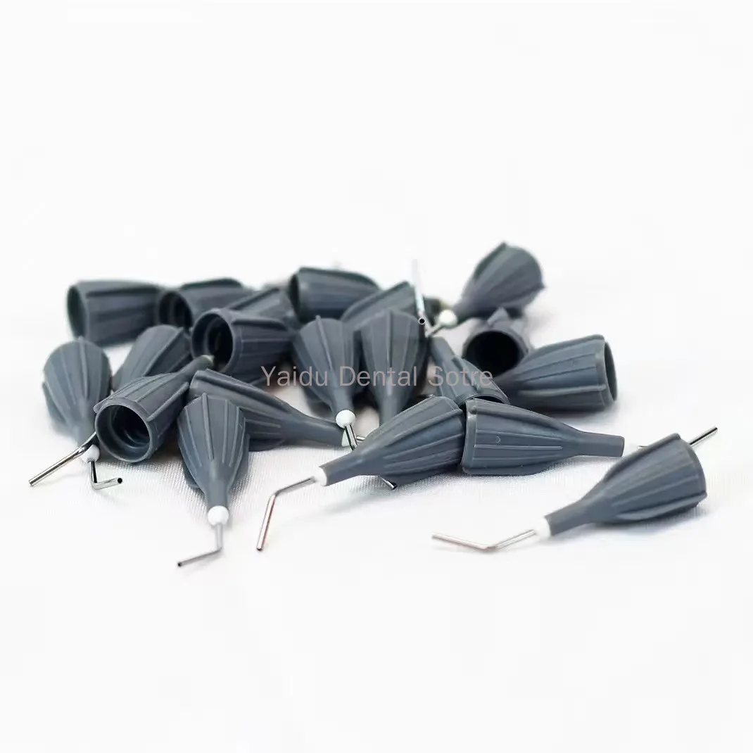 200Pcs Dental Delivery Tips Flow Composite Resin Conveyor Flowable Tip Grey Tip Fits Filtek 3M ESPE Z350XT 20G Disposable Tools