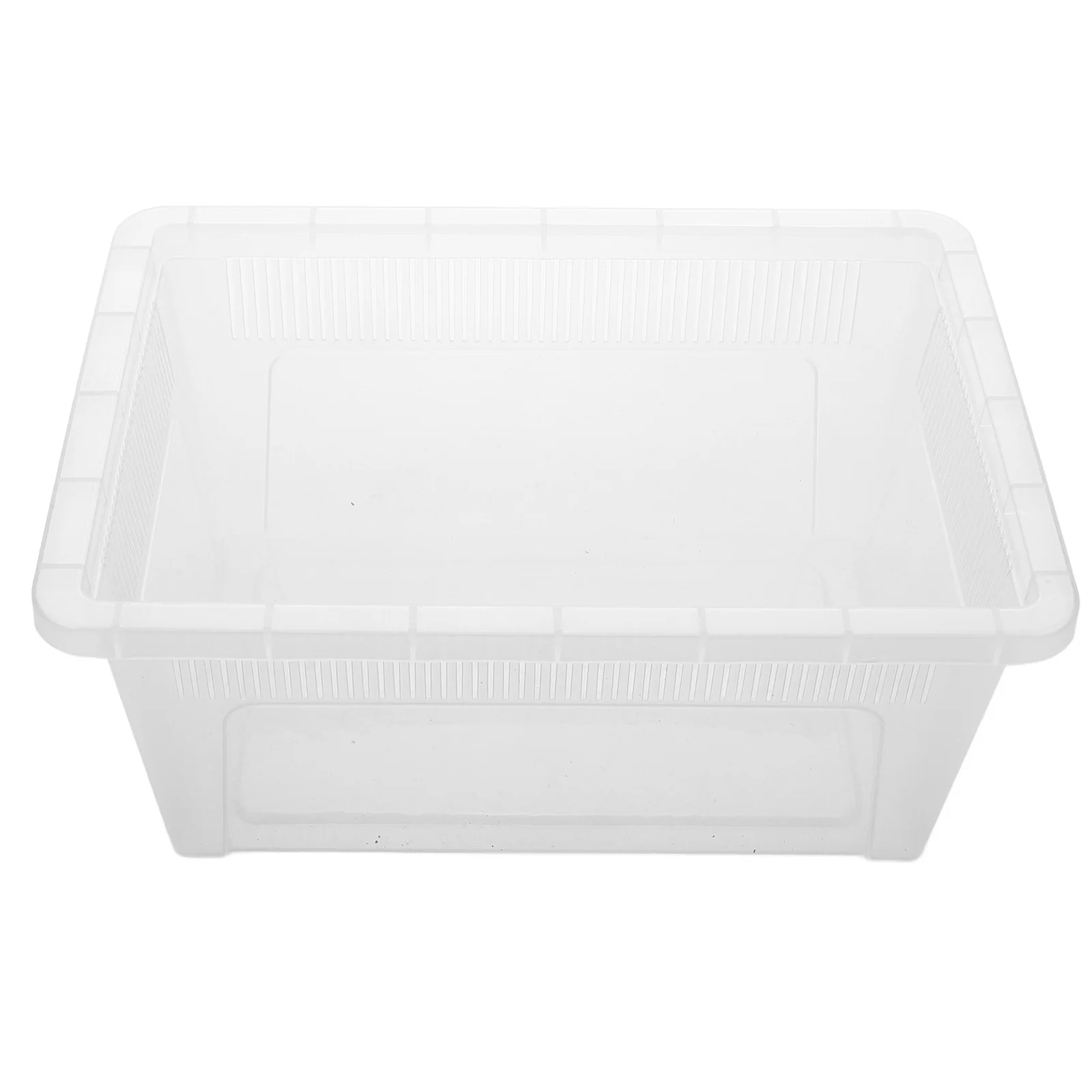 

Reptile Feeding Box Clear Breeding Container For Geckos Spiders Small Pets Transparent Habitat Enclosure No Lid