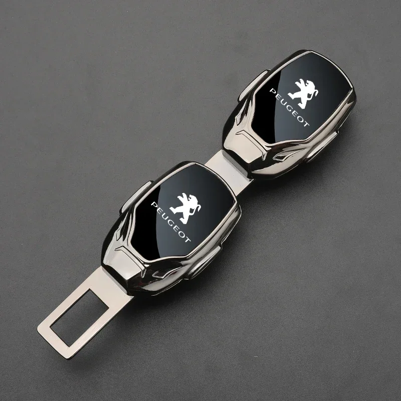 Car Seat Belt Extension Plug Buckle Seatbelt Clip Adjustable Extender for Peugeot Logo 108 406 407 408 206 207 208 306 307 308