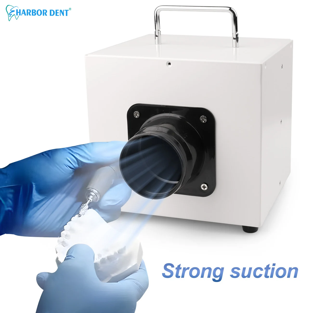 Desktop Dust Collector Low Noise for Dental Lab Nail Salon Jewelry Making Strong Power Suction  Denture Polishing vacuum cleaner