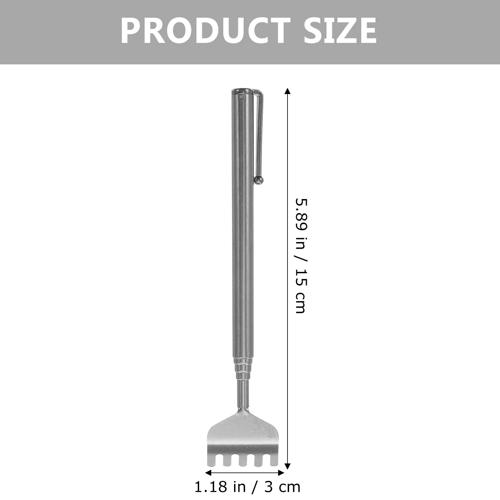 

8 шт. телескопический скребок для спины из нержавеющей стали, выдвижная длинная ручка, портативный инструмент для снятия зуда, инструмент для удаления царапин