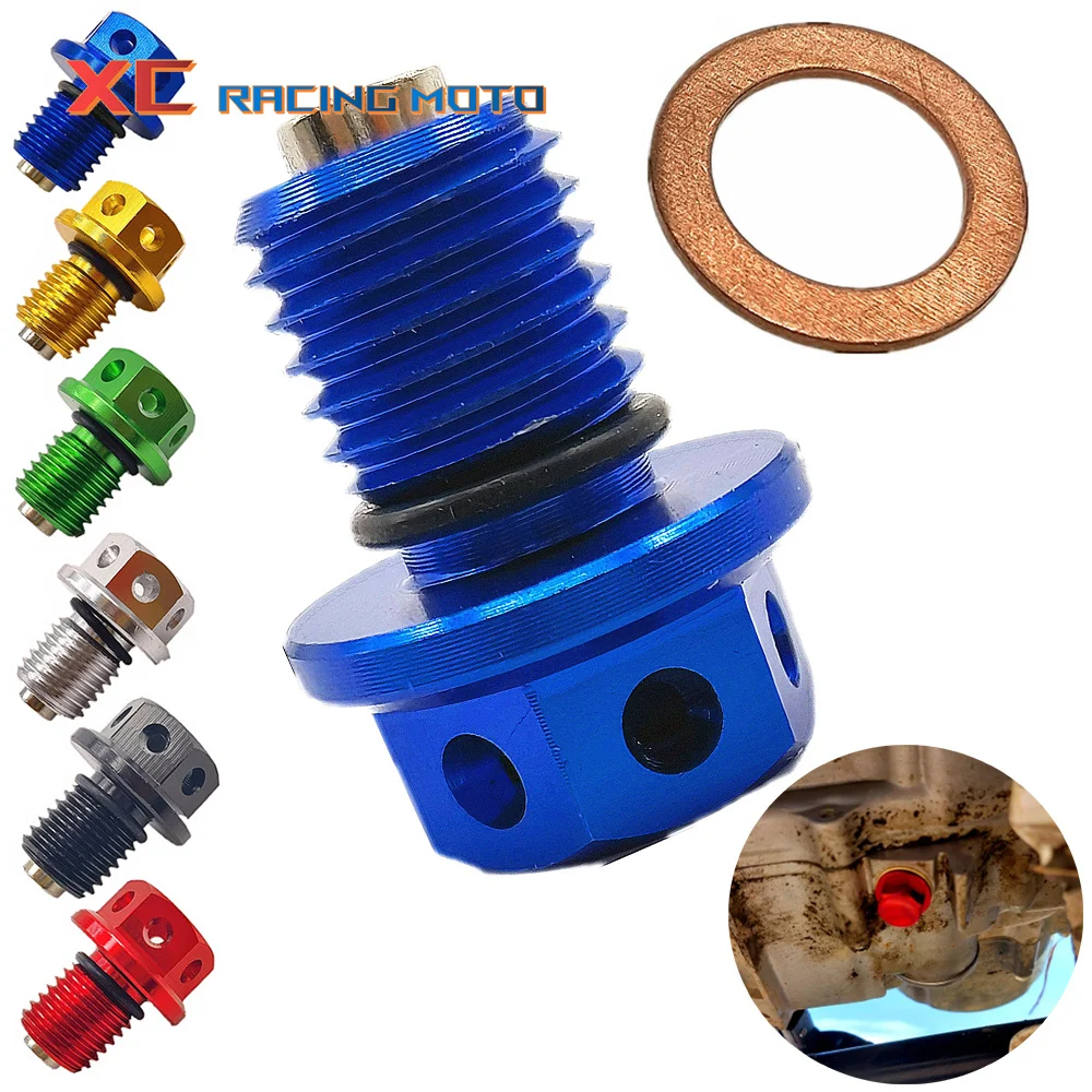 

M12x1.5 Oil Drain Plug Bolt Screw For Yamaha YZF R25 R3 MT 03 25 WR 250R 250X 200 500 YZ 125 250 250X 80 100 400 400F 465 490