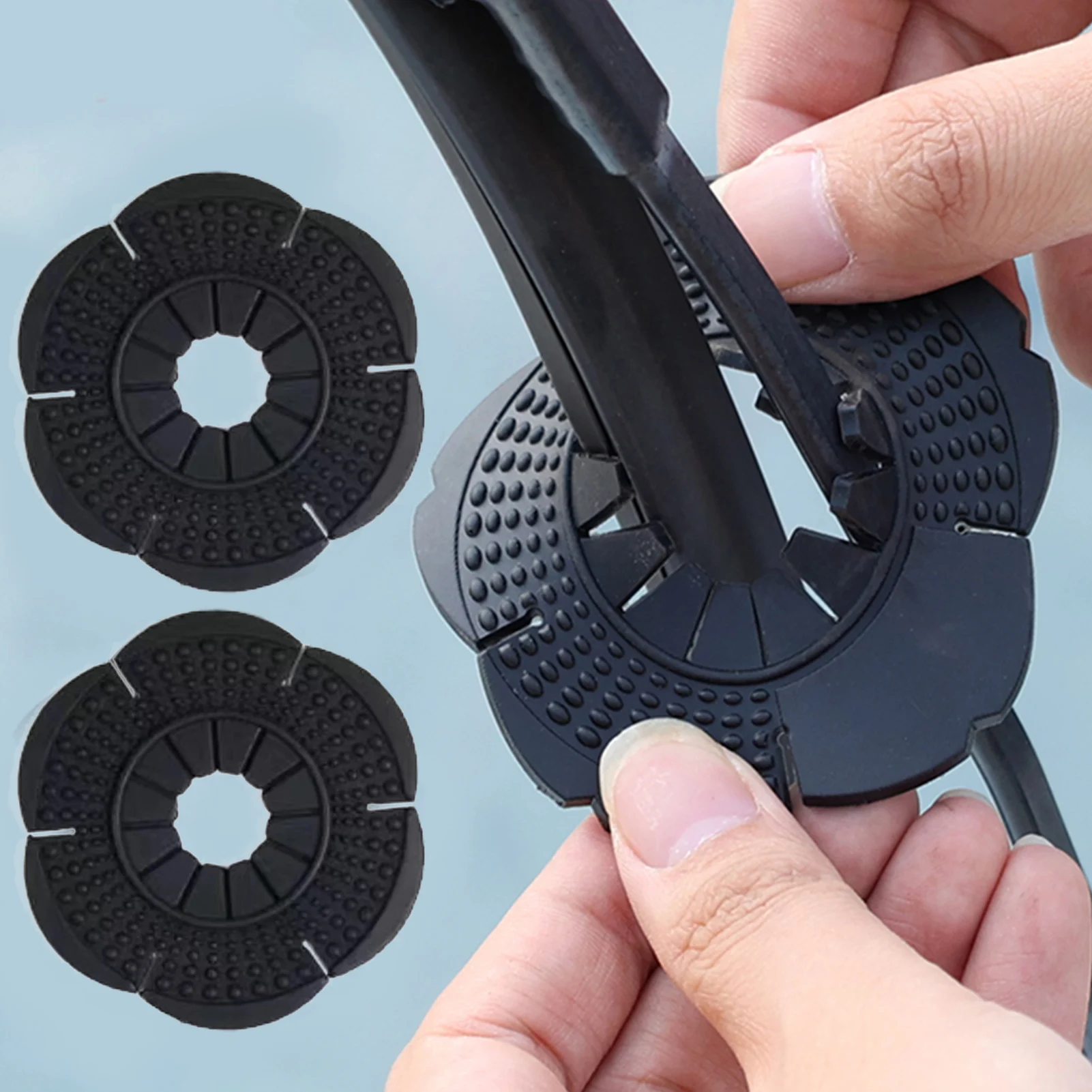 

2 шт., защитный чехол для отверстия стеклоочистителя автомобиля, пылезащитный защитный чехол для стеклоочистителя, нижняя втулка, чехол для предотвращения мусора