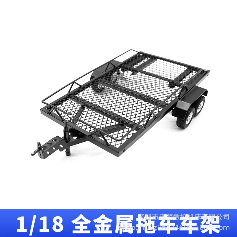 

1/18 Scale Simulation Metal Trailer Frame for TRX4M FMS18 SCX24 FMS24 CR18P - RC Vehicle Accessory