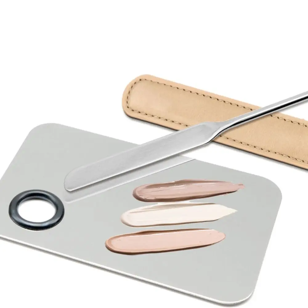 Stainless Steel Makeup Foundation Spatula Mix Stick Foundation Eye Shadow Cream Pigments Mixing Tool Cosmetic MakeUp Custom