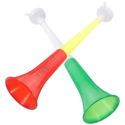 2 Pcs Telescopic Horn Toy Portable Stadium Noise Maker Party Accessory Football Game Fan Whistle Foldable Birthday Wedding