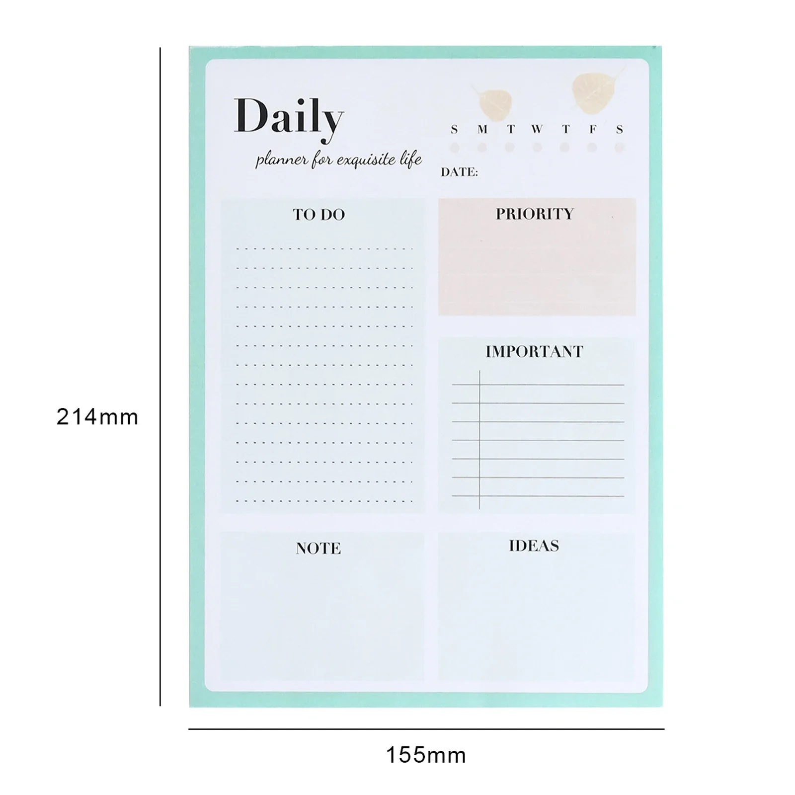 Grid Notebook Journal, Desk Programar este livro de memorandos, Pode rasgar o plano, Nota pegajosa O Bloco de Notas, Escritório e Revistas