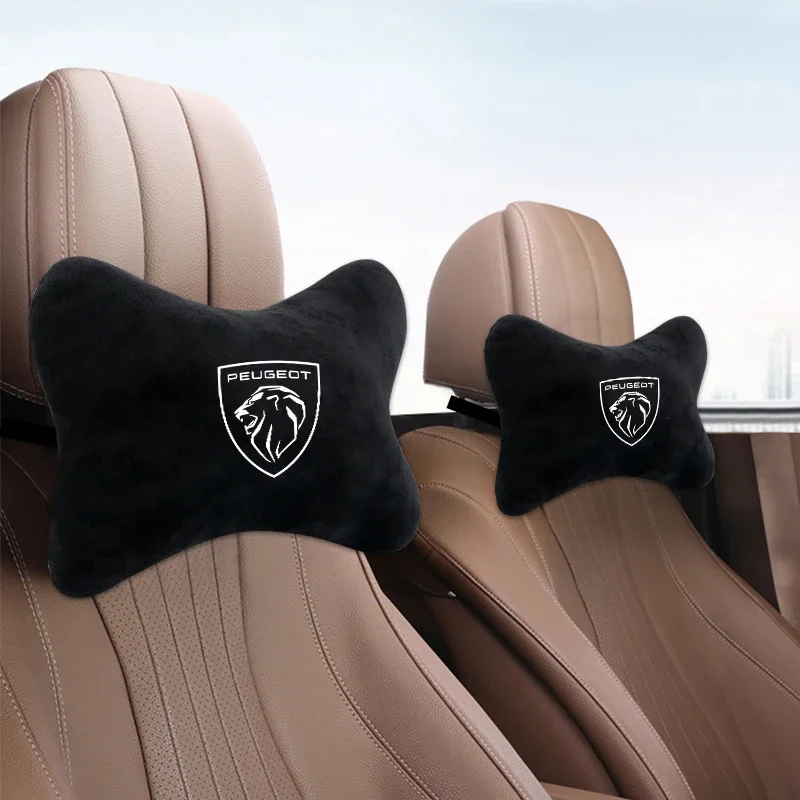 for Peugeot 206 307 308 3008 207 208 508 2008 5008 Brand new arrival car neck pillows both side Cotton flannel single headrest