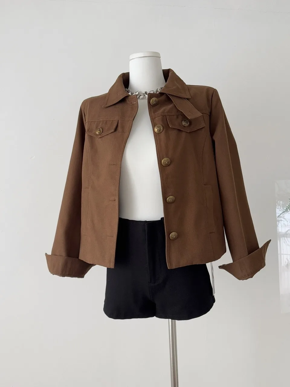 

Sli Workwear Sle Jaet, женское длинное пальто с воротником на одной пуговице, модный универсальный топ на осенний сезон