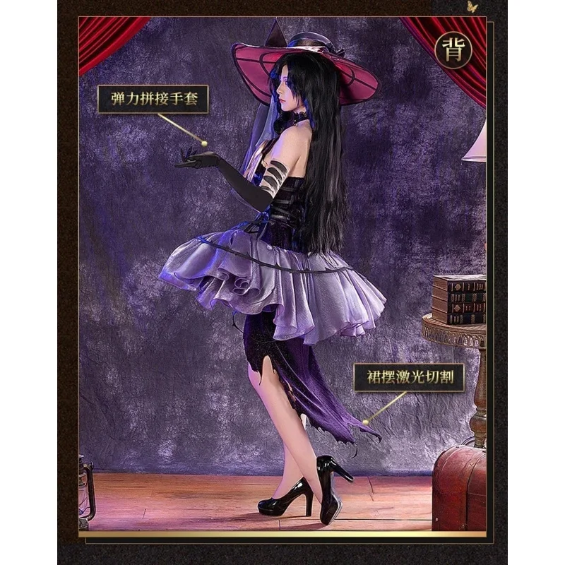 

Реверс игры: 1999 Isolde, костюмы для косплея, новое платье, шляпа, ожерелье, головной убор, комплект реквизита, элегантная женская униформа на Хэллоуин Isolde, S-XXL