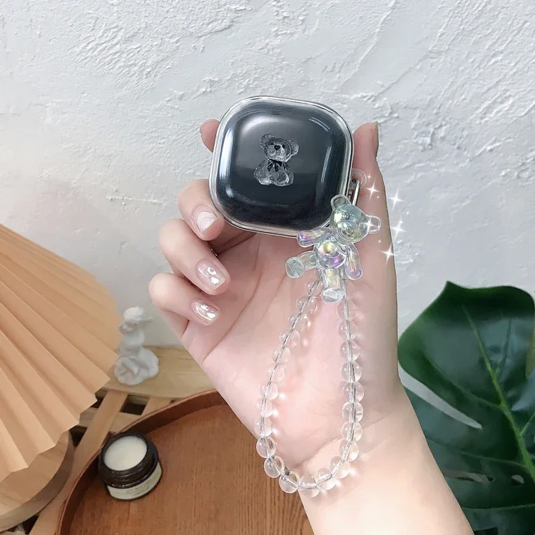 Dla Soundcore R50i NC etui słodki miś etui na słuchawki przezroczyste miękkie etui z TPU dla Soundcore r50i nc pudełko na słuchawki