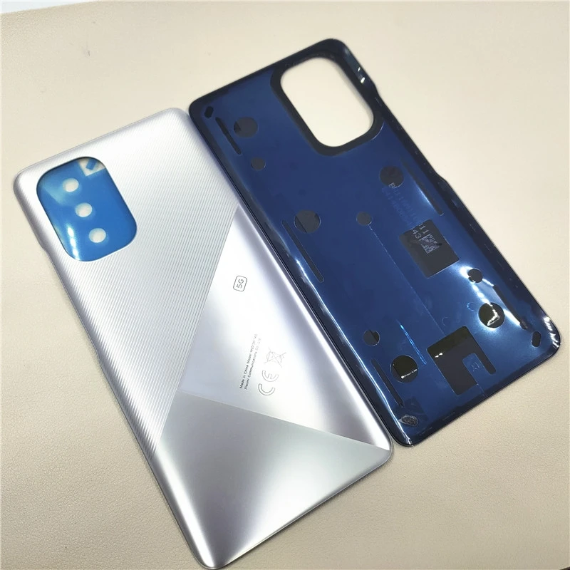 For Xiaomi Poco F3 5G Glass Back Battery Cover Replacement Rear Housing Door Case