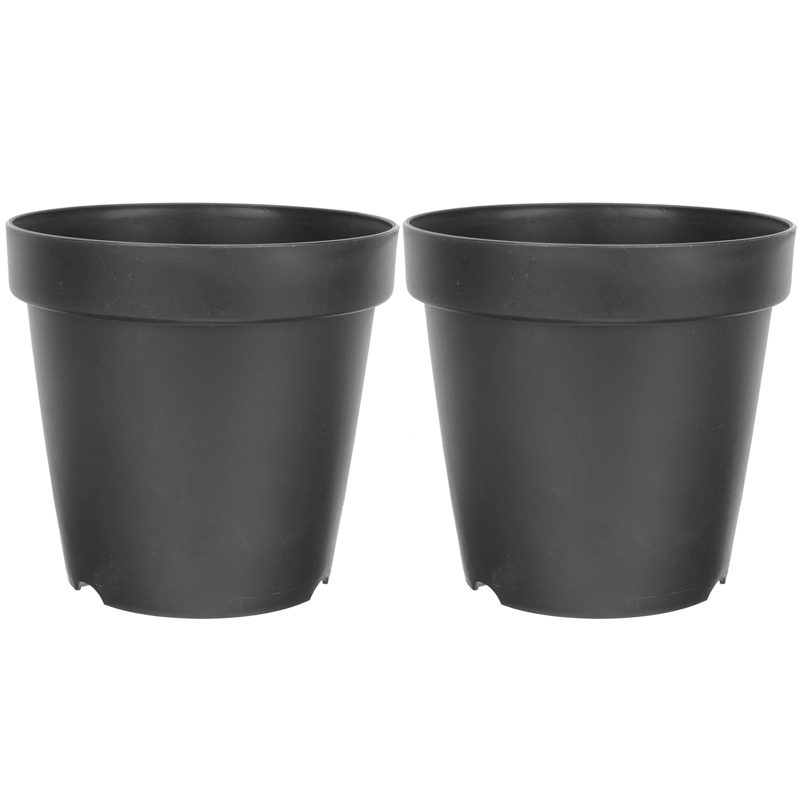 

2Pcs Resin Flower Pots Large Round Plastic Household Succulent Planters Durable Gardening Containers for Indoor Outdoor