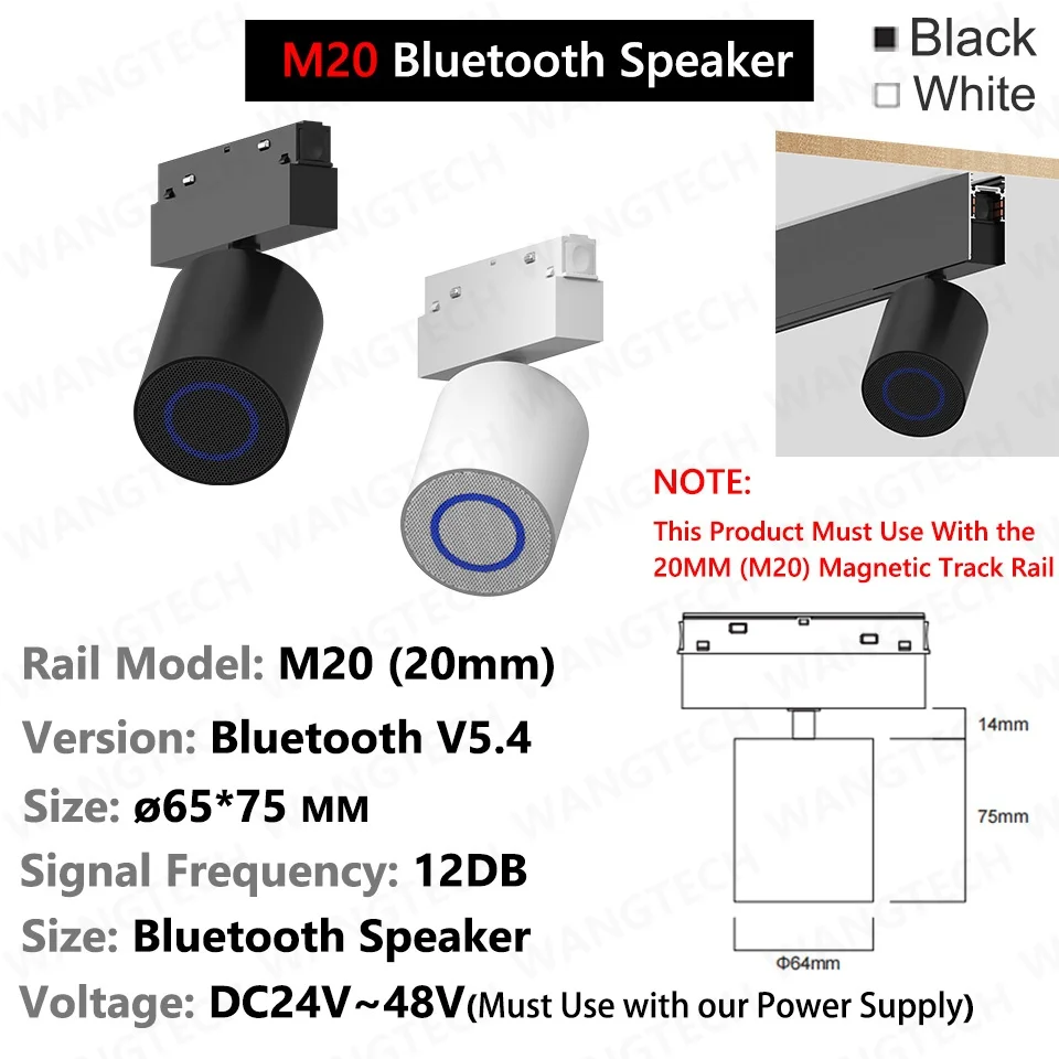 Magnetic Track Bluetooth Speaker T26/M20 LED Light