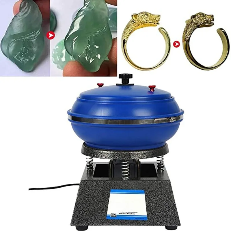 12 Inch Vibratory Rock Tumbler Polisher for Jade Agate Metal Deburring Polishing Cleaning Jewelry Making Tool