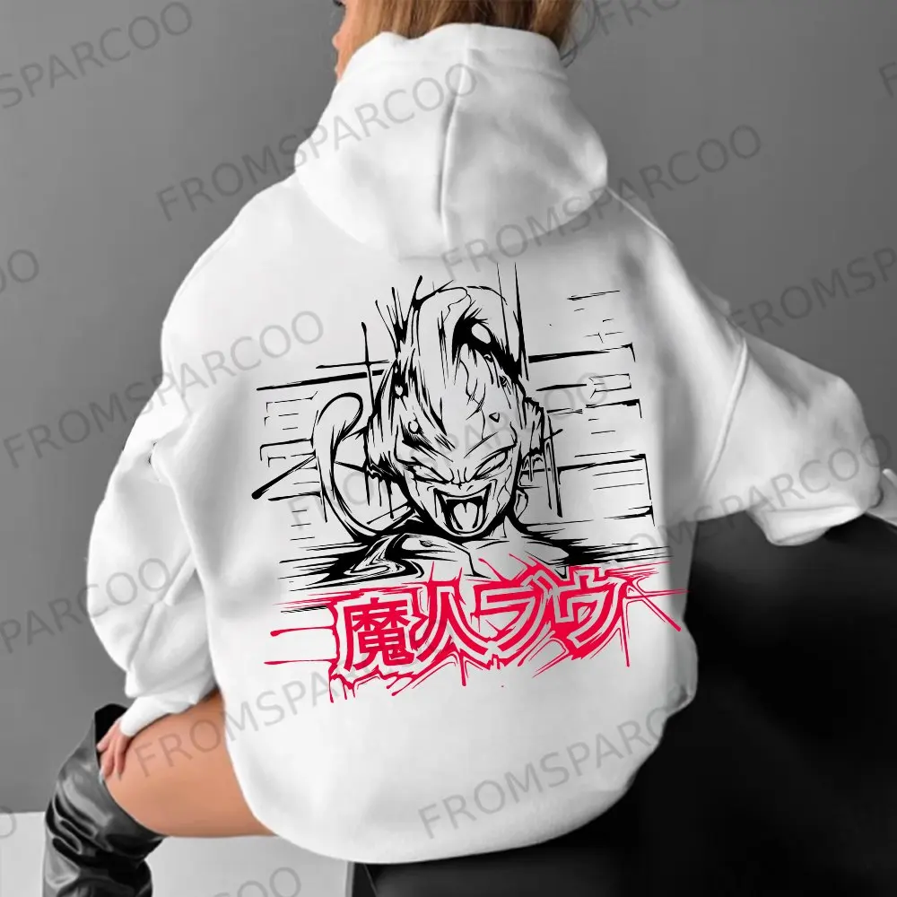 Pakaian Orang Tua dan Anak Dragon Ball Musim Gugur dan Musim Dingin Hoodie Karakter Klasik Animasi Berjiwa Panas Jepang Atasan Pria dan Wanita