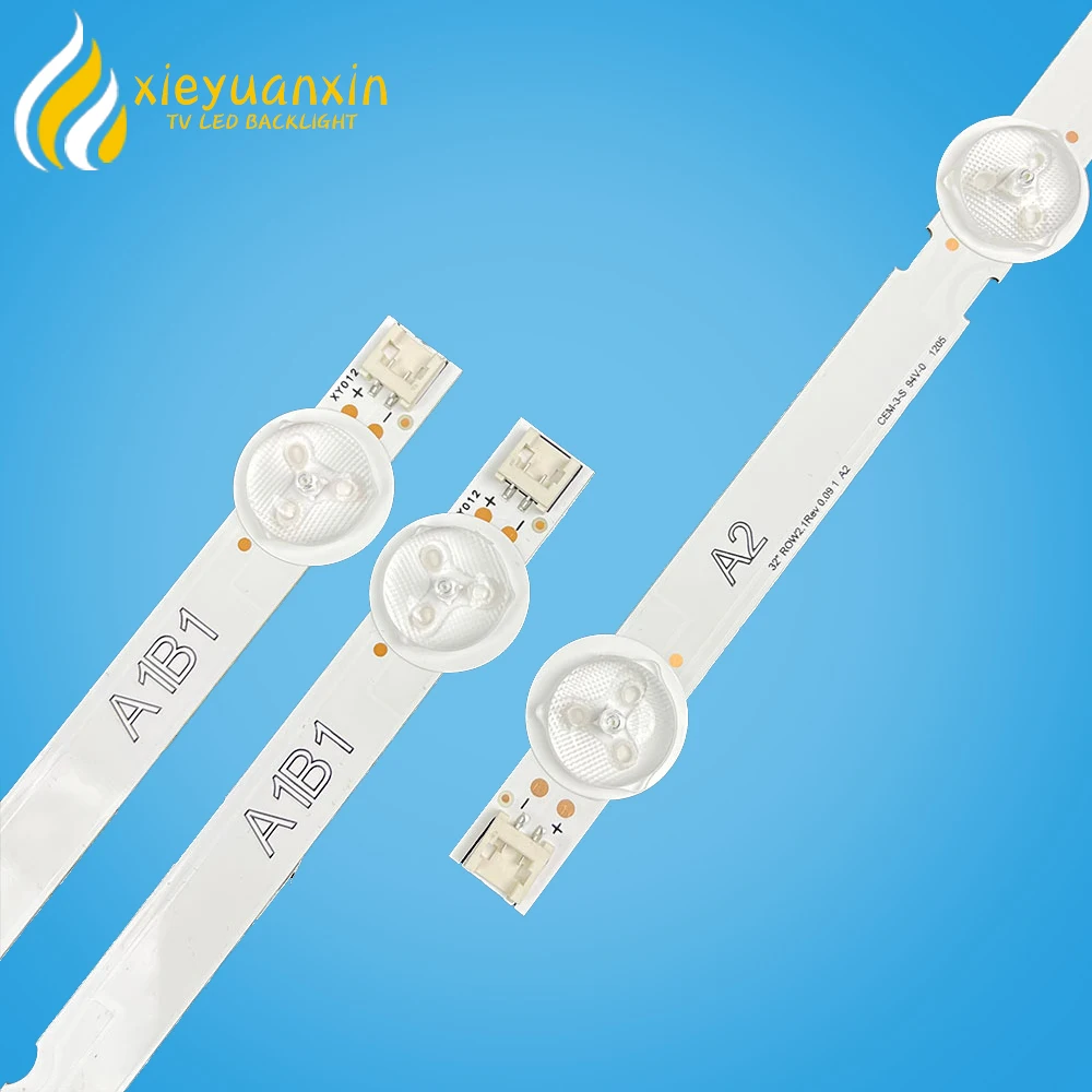 3Pcs/set 32in 630mm LED Backlight Strip for LIG 32LN 7+8led 3V1W 32LN520B 32LN536B 32LN5400 32LN5404 32LN5405 32LN5405P 32LN5406