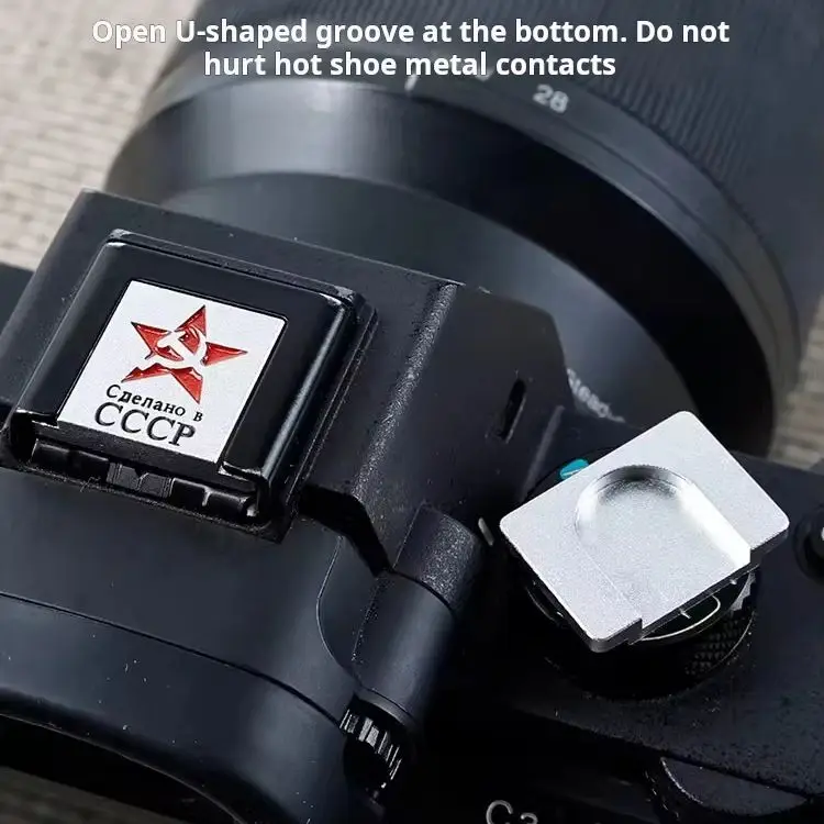 Suitable for Sony Camera Hot Shoe Cover A7M4 A7R3 A6400 A7C2 ZVE10 A7R5 Hot Shoe Cover and Flat 3M Adhesive Shutter Button