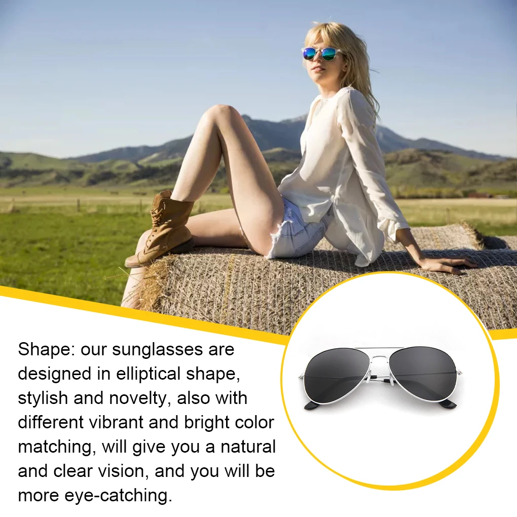 Sunglasses High Definition Vision Shock-resistant Unique Design Round Glasses