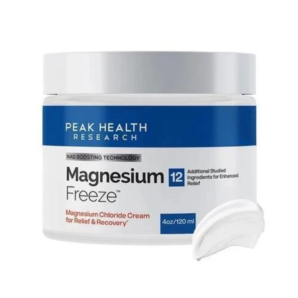 Magnesium Ice Cooling Body Cream Lightweight Fast Absorbing Massage Skin Care for Knees Waist Back Arms Legs Feet Daily Use