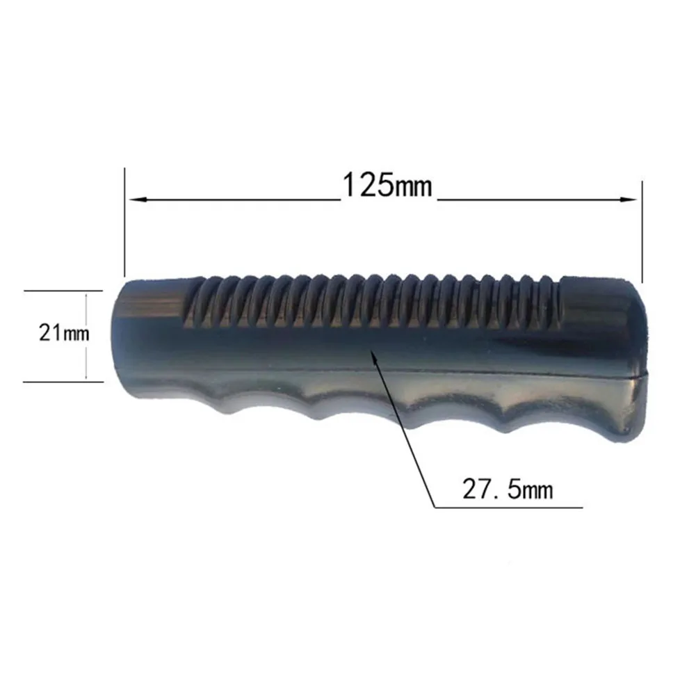 Imagem -04 - Round Tubes Replacement For Wheelbarrow Black Rubber Handles Universal Trucks Bicycle Turn Handles Pcs 125 mm x mm 21 mm 22 mm 24 mm 25 mm