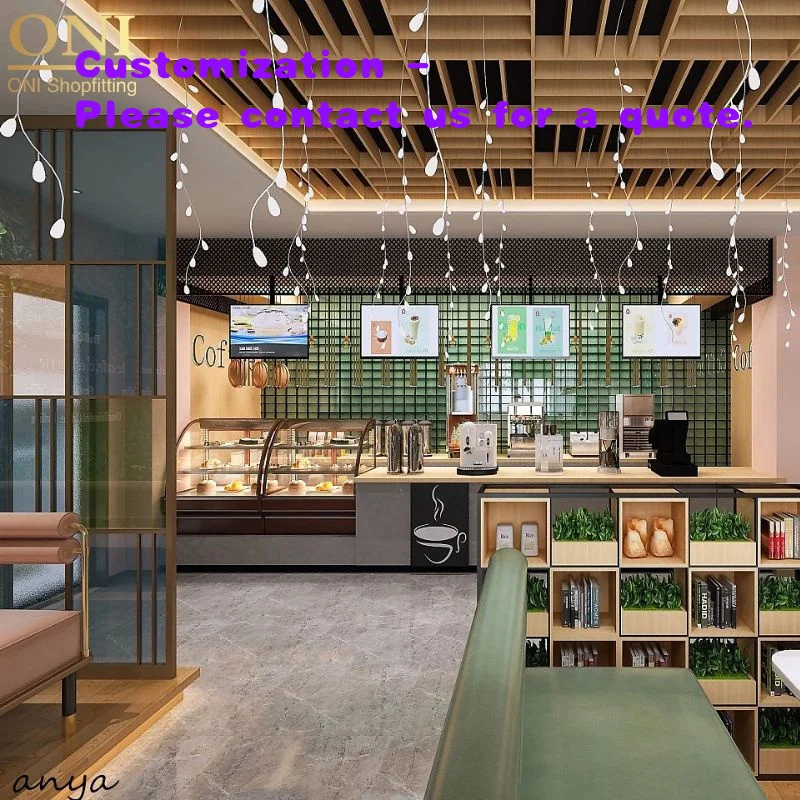 

custom.ONI Shopfitting Factory Price Coffee Bread Shop Interior Decoration Commercial Modern Bar Counters Sale Bakery Cabine