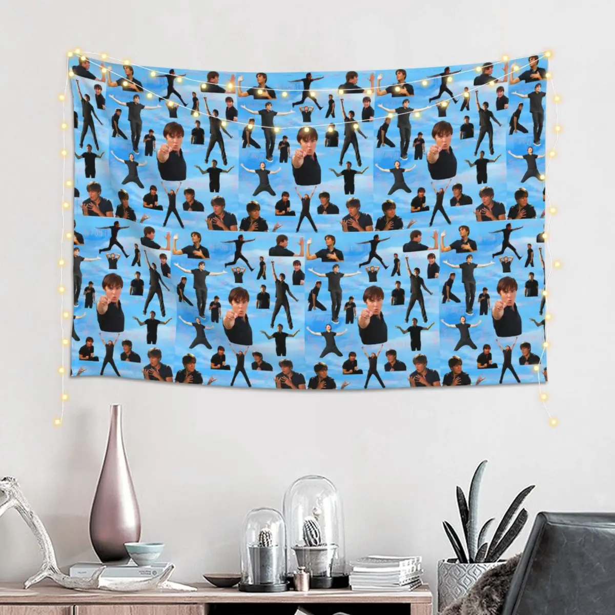 Zac Efron Troy Bolton Bet On It High School Musical Tapestry Hippie Wall Hanging Aesthetic Home Decoration Tapestries
