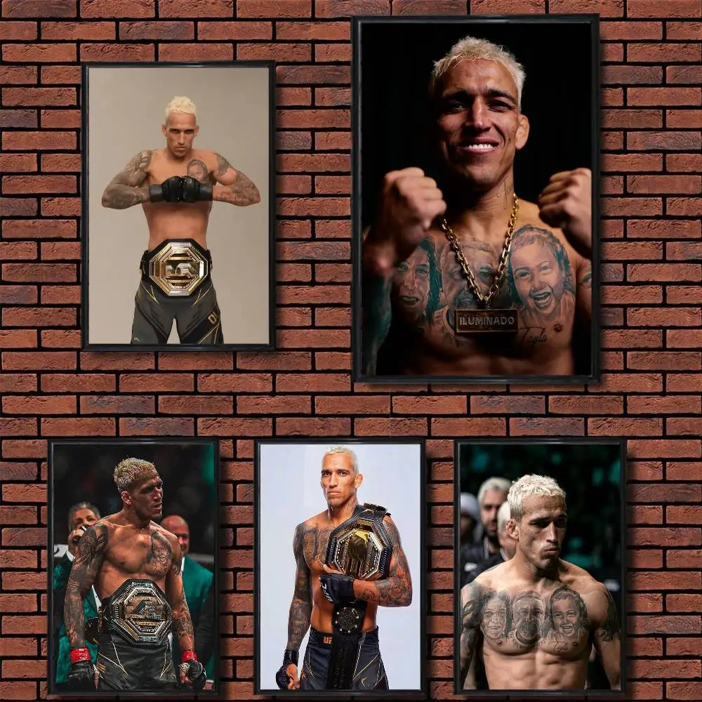 

God of War Charles Oliveira Poster Prints Wall Art Picture Painting Gift Living Room Restaurant Bar Large Dec Sticker