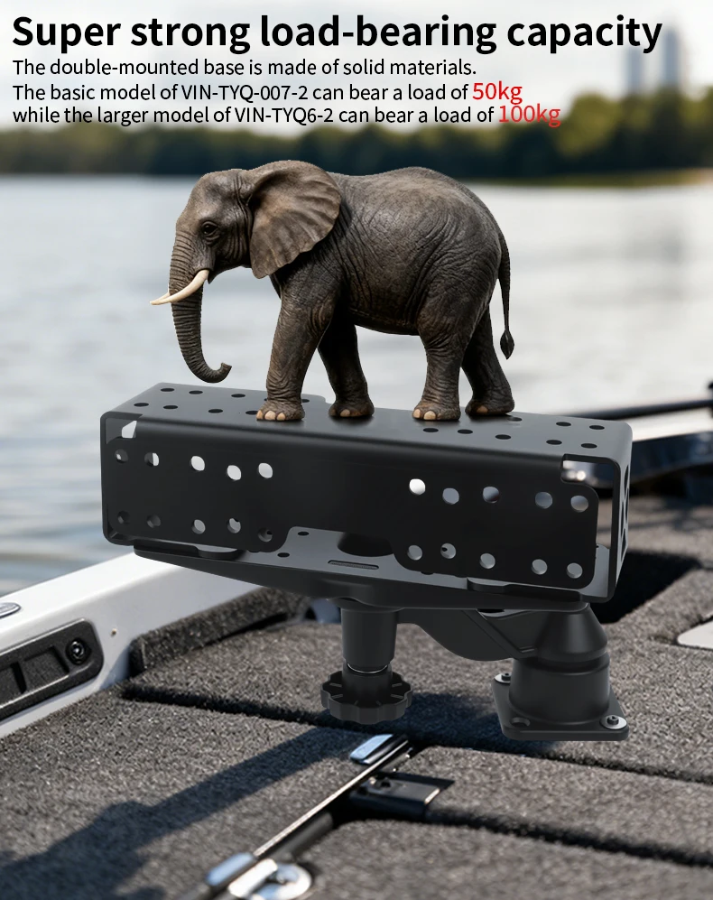 VINmounts Schwerlast-Metall-Montagehalterung Universelle Geräteunterstützungsplatte für Marine-, Fahrzeug- und Industriegebrauch – Detail 4
