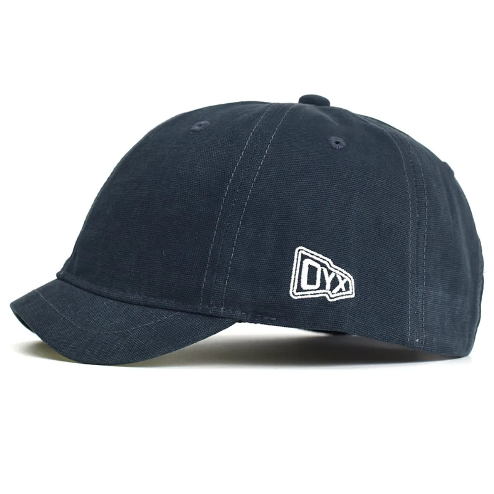 Trendy Short Brim Baseball Cap Cotton Trucker Style Dad Hat Low Profile Caps