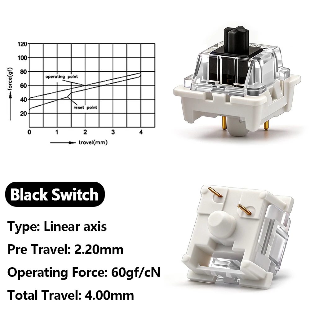110Pcs Outemu Switches for Mechanical Keyboard 3Pin Clicky Linear Tactile Silent Switch RGB LED SMD Gaming Mechan with MX Switch image 3