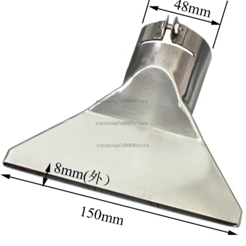 Plug-Type Welding Nozzle, Stainless Steel Flat Wind Mouth Wide Hot Air Outlet for Hot Air Heater