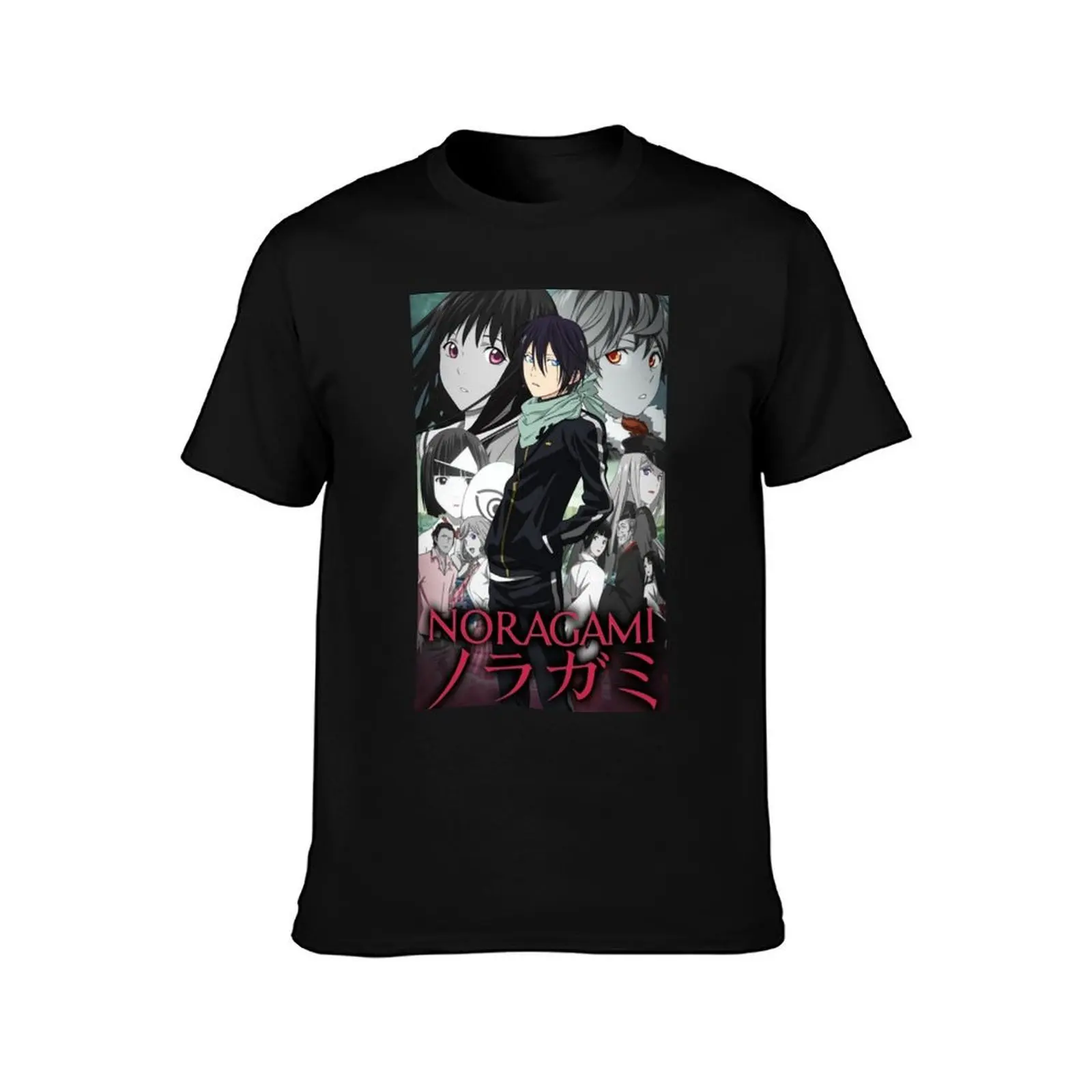 Noragami Poster Impression photo T-Shirt, Summer Casual Cotton Tee, Oversized Streetwear Tops, Vintage Graphic Print