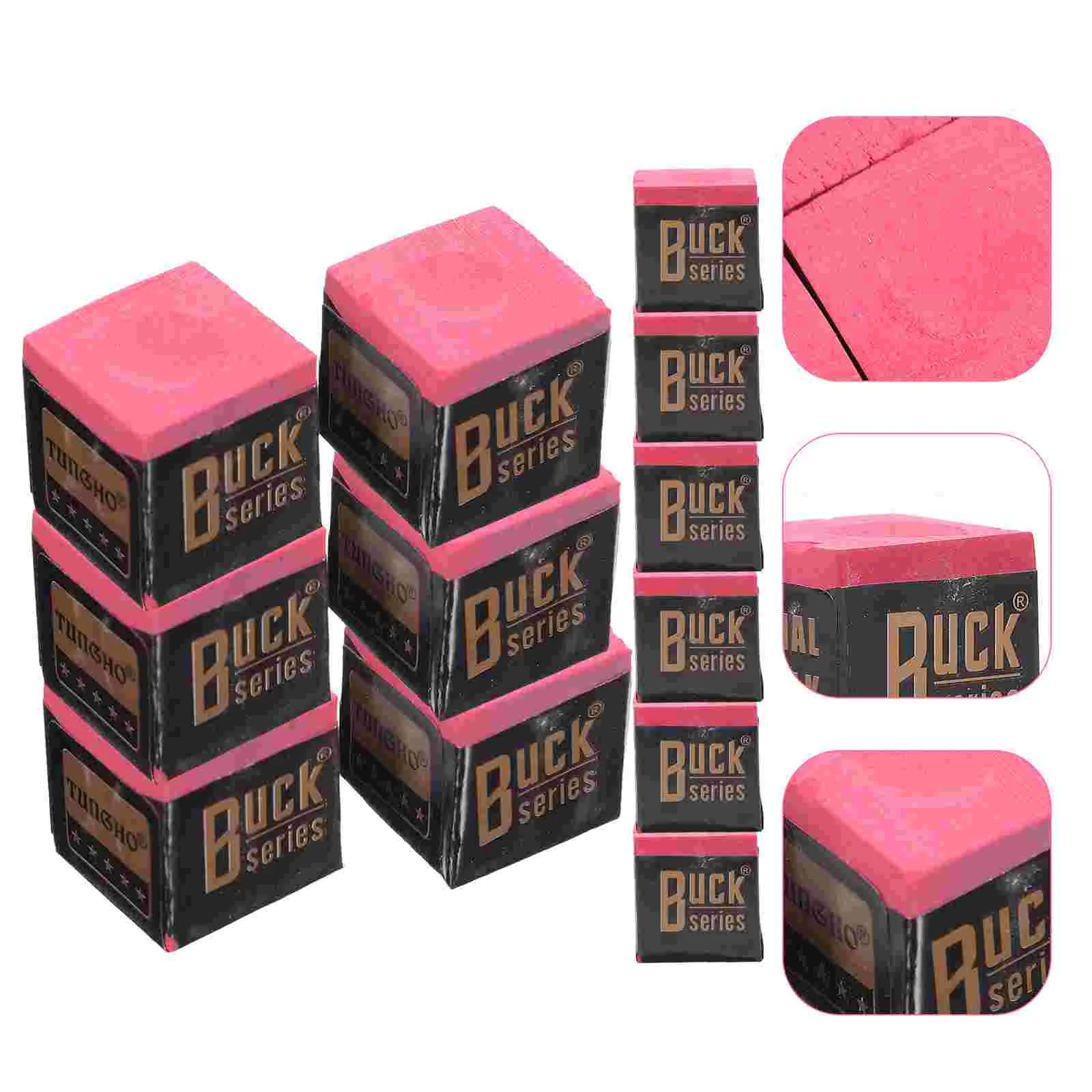 24 Pcs Powdered Pool Cue Billiard Tables Chalk Cubes Club Chocolate for Billiards Accessories