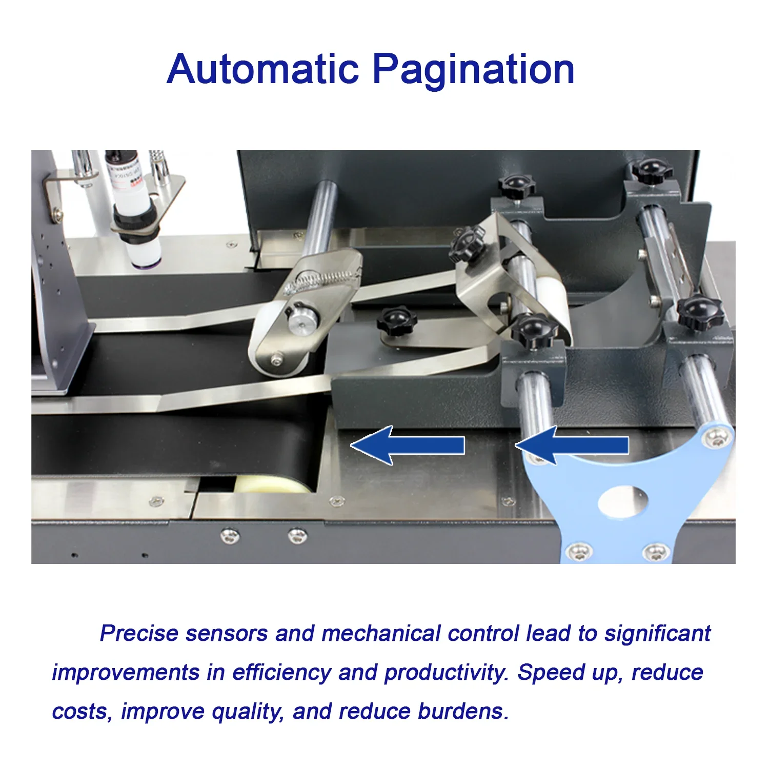 EURANNIT 12.7/25.4mm Automatic Bag Card Paging Machine Conveyor Belt with Thermal Inkjet Printer Barcode Expiry Date