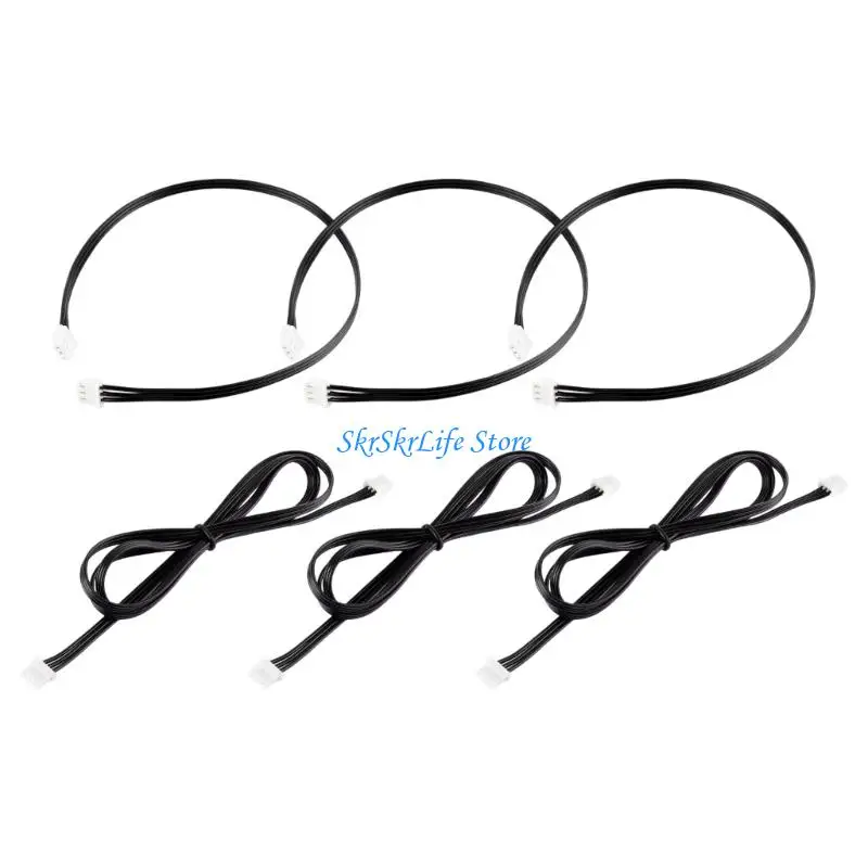 E65E 6Pcs 3PIN Servo Wire For Robotic Industrial Prototyping Secure Lock Educational Robotics Replacement Accessories