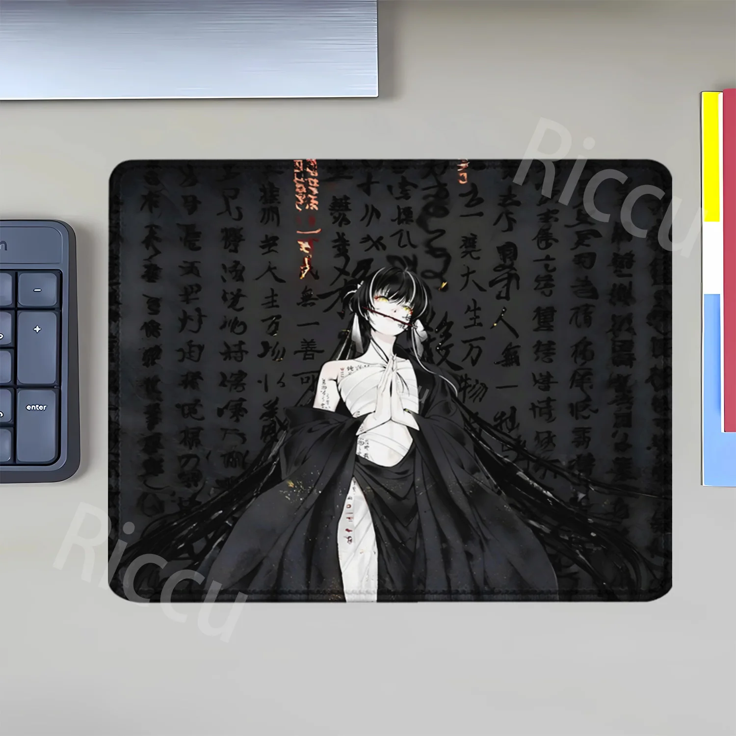 لوحة ماوس لعبة صغيرة سبعة قتل Esports الأسود اليابانية الساحرات qisha Mousemats أنيمي ألعاب الكمبيوتر الاوفرلوك HD الطباعة XXL حصيرة مكتبية #1